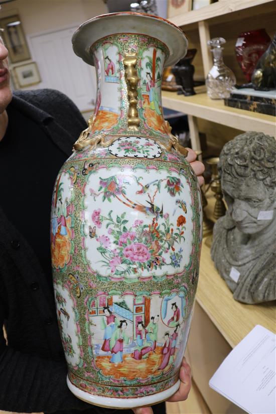 A large Chinese famille rose vase